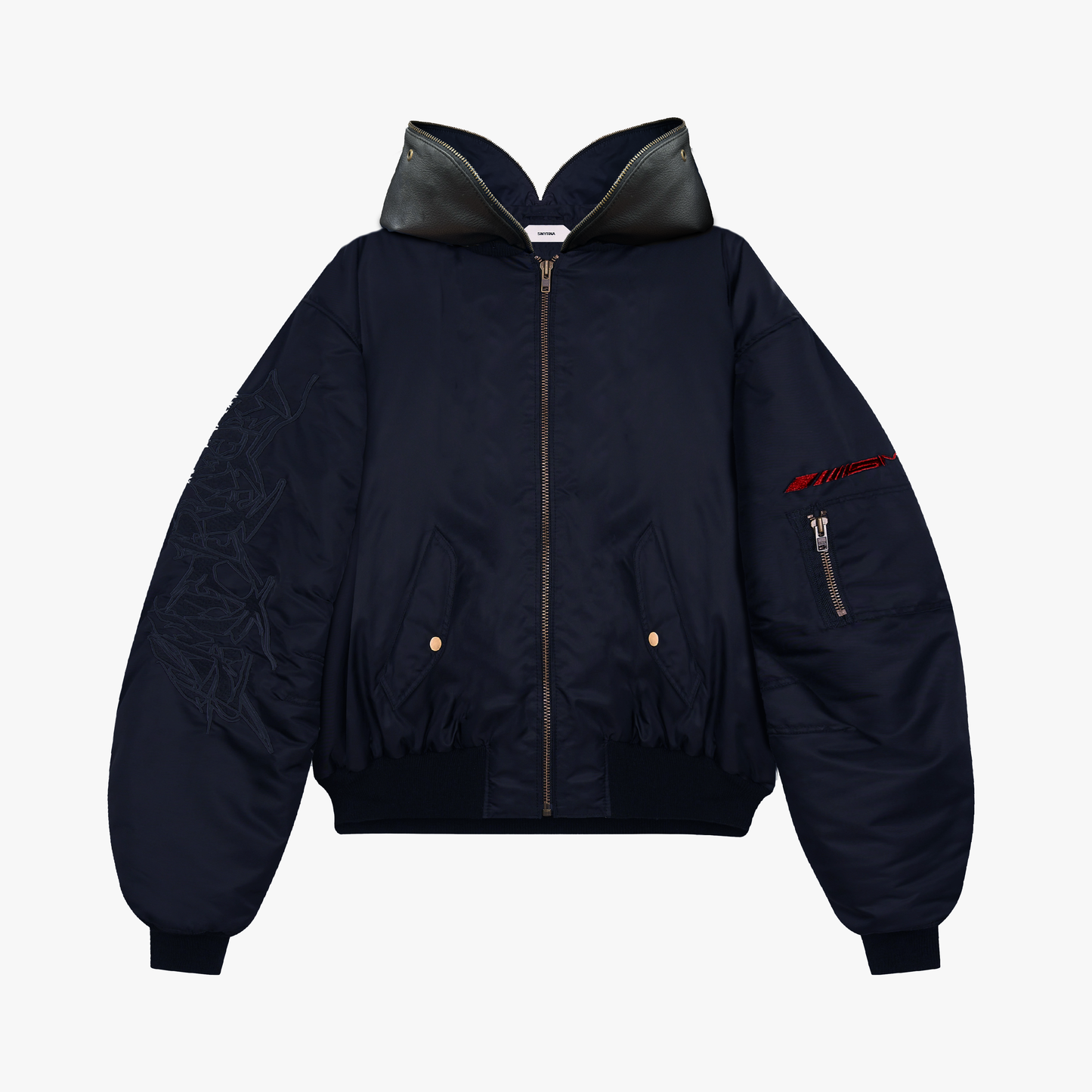 Balaclava Corps Bomber Jacket in Navy