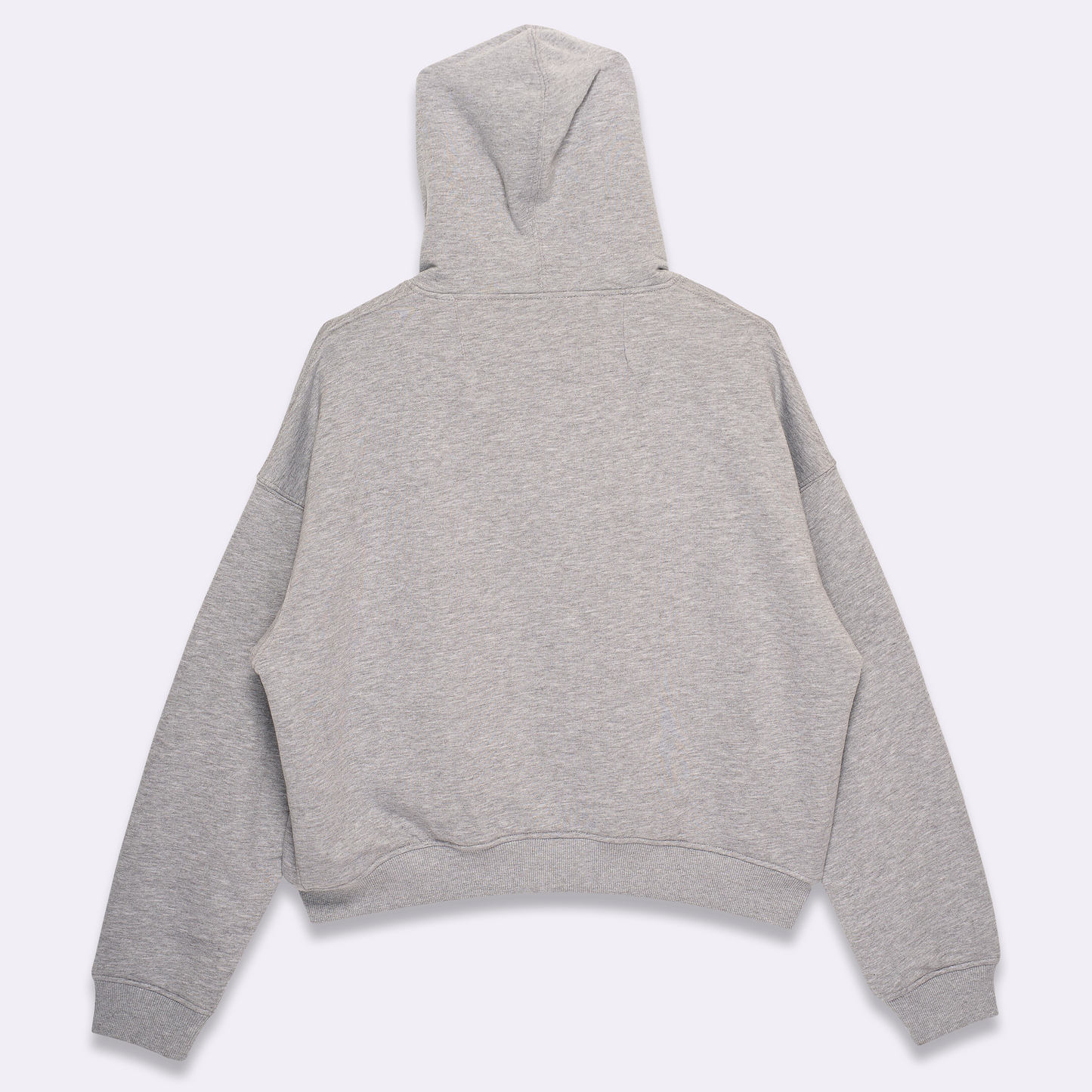 Jockey club Zip Hoodie in Grey melange