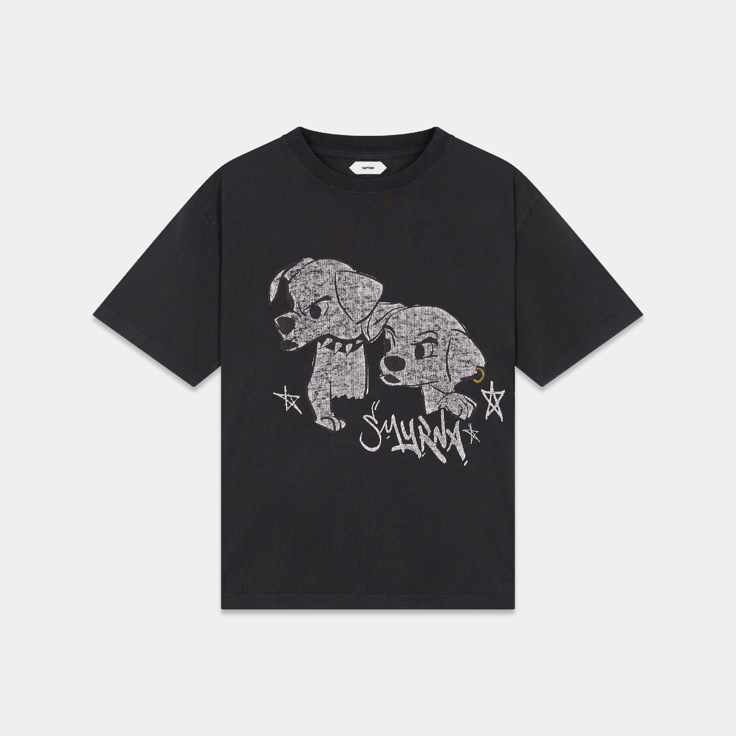 SMYRNAGoth puppies t-shirt in washed black - T-shirt